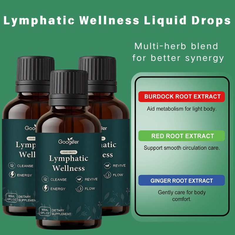 Herbal Wellness - 60ml Lymphatic Support Liquid Drops Natural