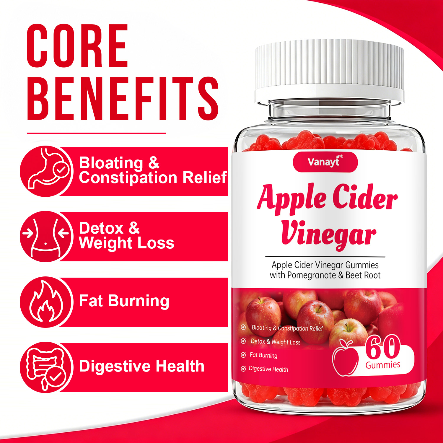 Apple Cider Vinegar Gummies wi - огляд і ціна Herbal Wellness