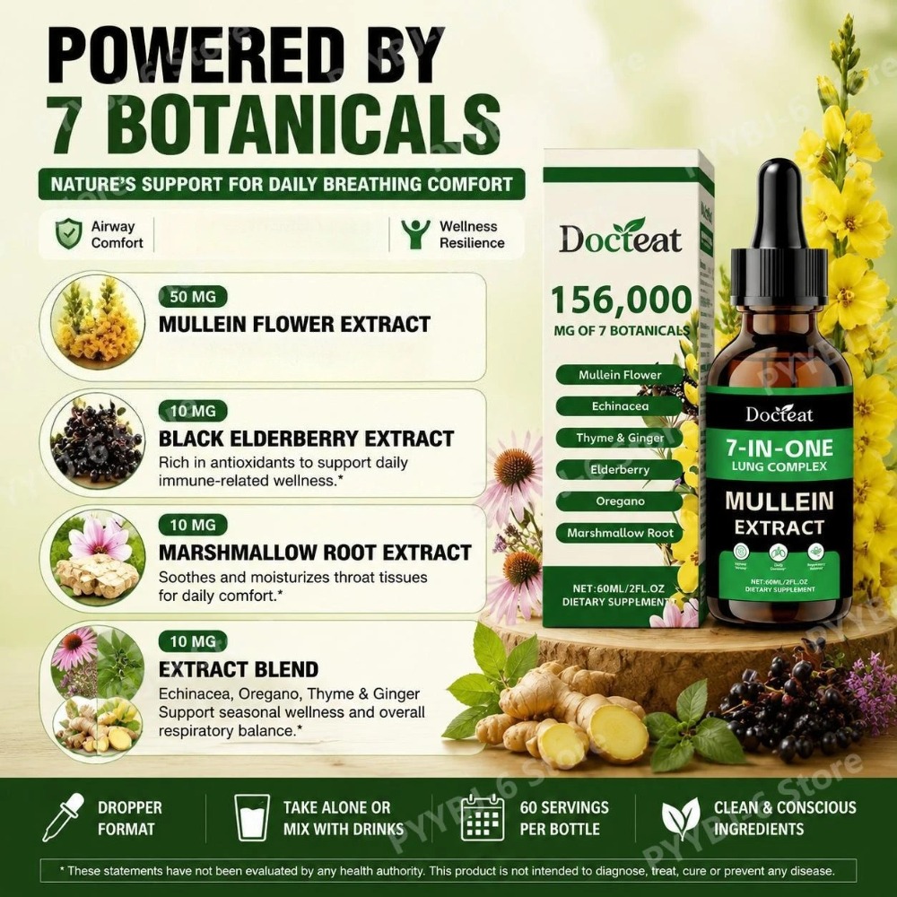 Docteat 7-in-1 Mullein Extract - огляд і ціна Herbal Wellness