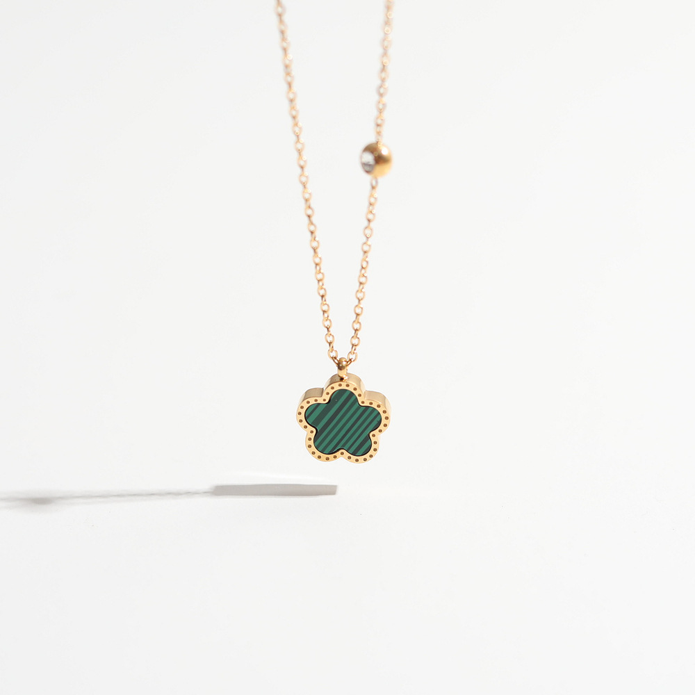 Stainless Steel 18K Gold Plate - огляд і ціна Red Clover Flower
