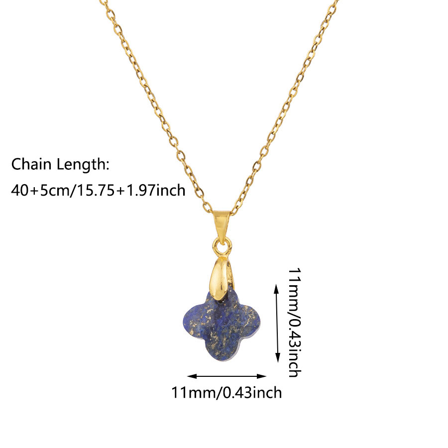 1pc Natural Stone Faceted Four - огляд і ціна Red Clover Flower