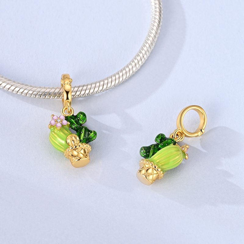 New 925 Sterling Silver Green  - огляд і ціна Red Clover Flower